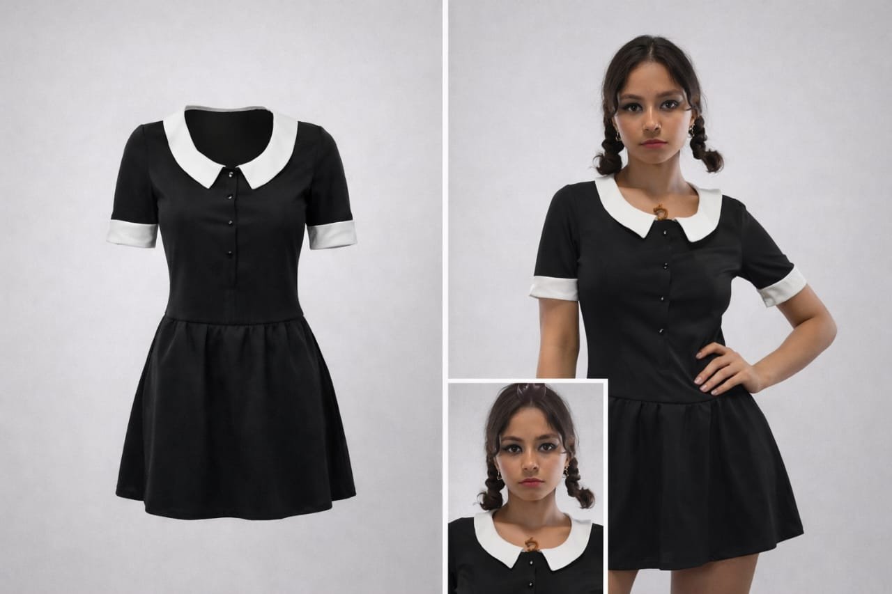 Vestido stilo Merlina